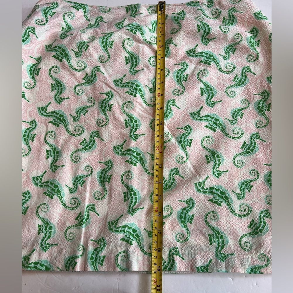 Vineyard Vines Seahorse Mini Skirt Size 10 Pink Green Lined - Picture 5 of 6